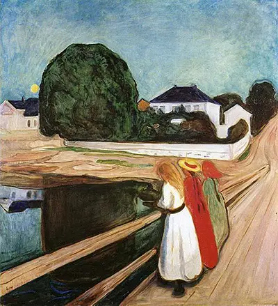 Mädchen auf der Brücke Edvard Munch